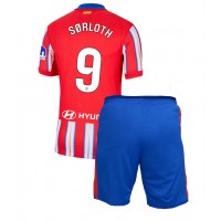 Dječji Nogometni Dres Atletico Madrid Alexander Sorloth #9 Domaci 2024-25 Kratak Rukav (+ Kratke hlače)